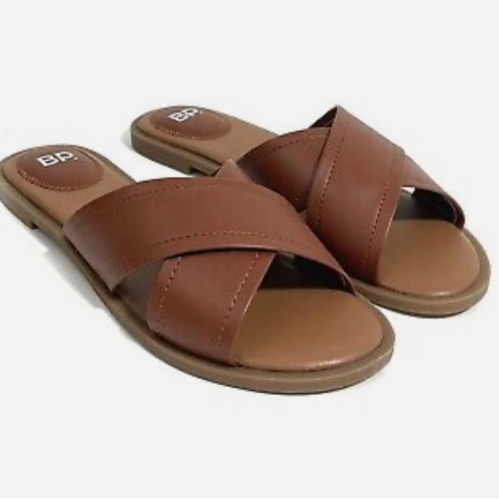Nordstrom BP Winnie slide sandals cognac color size 7